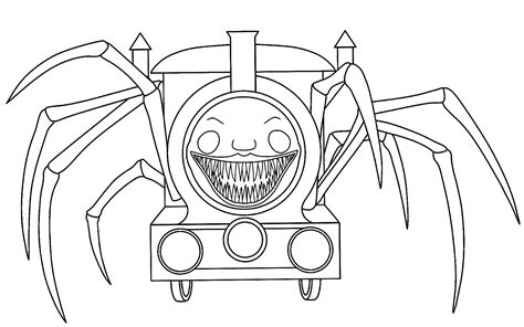 Choo Choo Charles Coloring Pages Coloringlib Choo Choo Train Coloring Pages - Choo Choo Train Coloring Pages