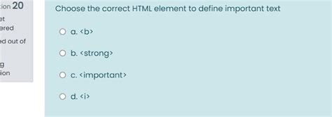 Choose The Correct Html Element For The Largest Heading