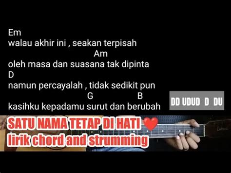 chord malaysia satu nama