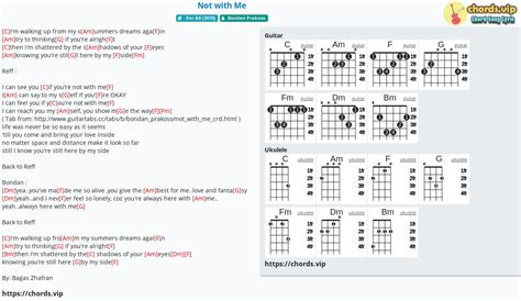 chord not with me | Hp m Hoa ci mi tc Thng