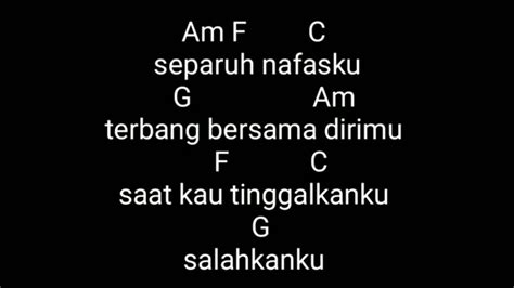 CHORD SEPARUH NAFASKU 🌗 Kunci Gitar Tinky Winky - Nafas Terakhirmu Chord