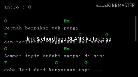 Chord Slank Ku Tak Bisa