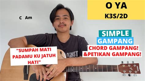 CHORD SUMPAH MATI PADAMU KU JATUH 🔶 Chord Tika Ramlan - O Ya Kunci Gitar ©Indonesiachord