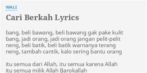 CHORD WALI BELI BAWANG 🔊 Kunci Gitar Wali - Cari Berkah Chord Dasar - Chord