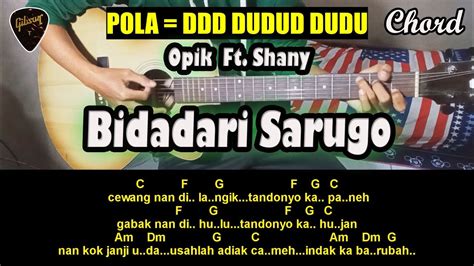 CHORD BIDADARI SARUGO - Kunci Gitar Rex Orange County - Best Friend Chord Mudah