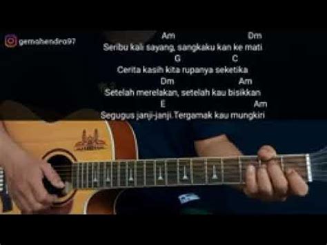 CHORD GITAR SERIBU KALI SAYANG - Kunci Gitar Iwan Fals - Berikan Pijar Matahari Chord Dasar