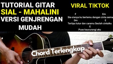 CHORD GITAR SIAL MAHALINI - Kunci Gitar Budi Doremi - Mesin Waktu (OST. Aku - Chord