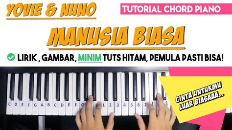 CHORD MANUSIA BIASA - Tutorial Petikan + Chord MudahLagu Yovie & Nuno - Manusia Biasa