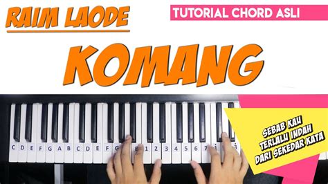 CHORD PIANO KOMANG - Kunci Gitar Daun Jatuh - Resah Jadi Luka Chord Dasar