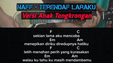 CHORD SEKIAN LAMA AKU MENCOBA - Lirik dan Chord Kunci Gitar Terendap Laraku - Naff, Sekian Lama