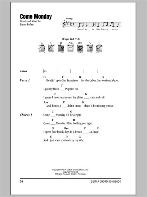 Chords Come Monday