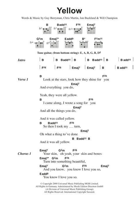 Chords Of Yellow