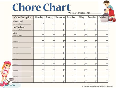 Chore Chart Examples
