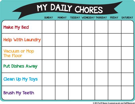 Chore Chart For Preschool Worksheets Amp Teaching Resources Preschool Chores Worksheet - Preschool Chores Worksheet