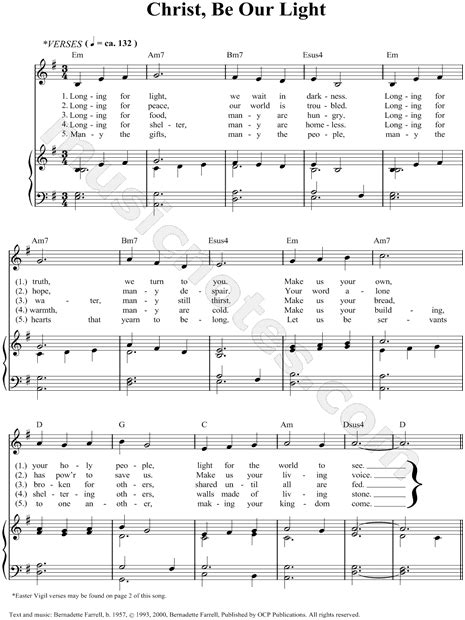 Christ Be Our Light Sheet Music