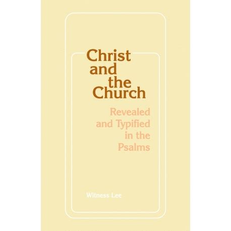 Download Christ And The Church Revealed And Typified In The Psalms 