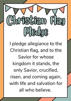 christian flag pledge printable