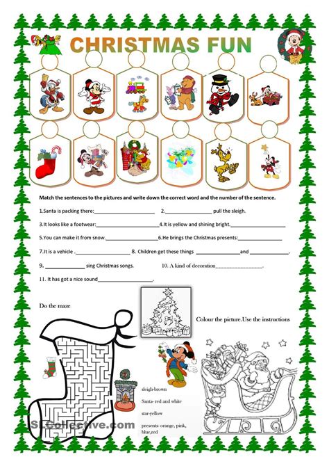 Christmas Activities And Christmas Worksheets For 1st Grade Second Grade Christmas Activities - Second Grade Christmas Activities