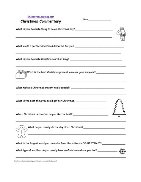 Christmas Activities Writing Worksheets Enchantedlearning Com Christmas Adjectives Worksheet - Christmas Adjectives Worksheet