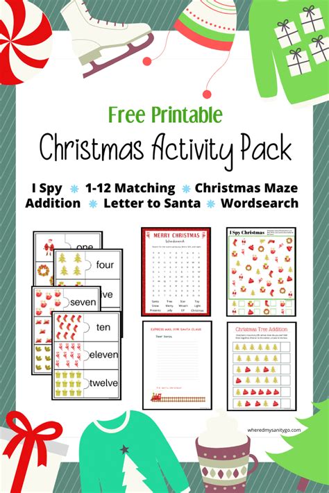 Christmas Activity Pack Printable Year 1 Primary Resource Christmas Activities Ks1 Printable - Christmas Activities Ks1 Printable