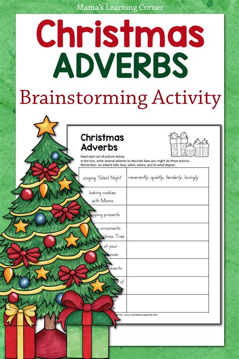 Christmas Adverbs Worksheet Mamas Learning Corner 2nd Grade Christmas Grammar Worksheet - 2nd Grade Christmas Grammar Worksheet
