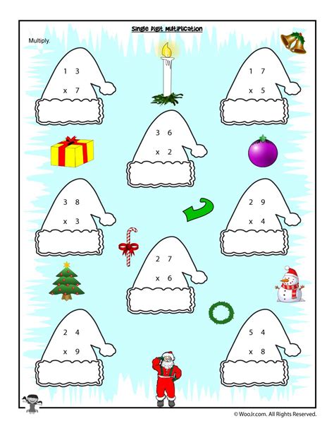 Christmas Amp Winter Math Worksheets For 2nd 3rd 4th Grade Math Worksheet Christmas - 4th Grade Math Worksheet Christmas