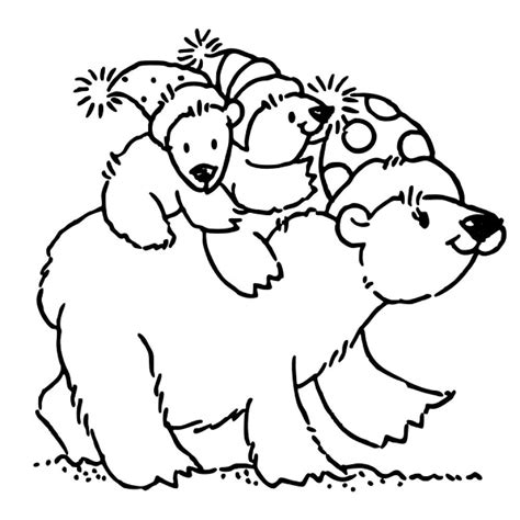 Christmas Bear Coloring Pages   Polar Bear Christmas Coloring Page Free Printable Coloring - Christmas Bear Coloring Pages