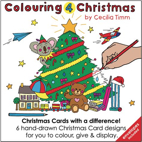 Christmas Cards With A Difference Colouring4christmas Colour Your Own Christmas Cards - Colour Your Own Christmas Cards
