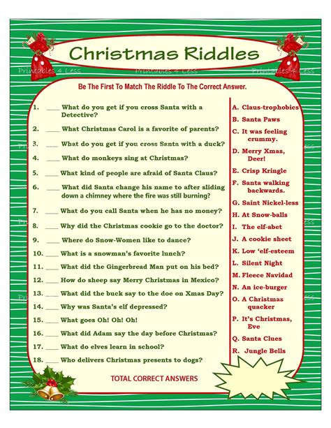 Christmas Carol Riddles Printable Logo Keren A Christmas Carol Printable - A Christmas Carol Printable