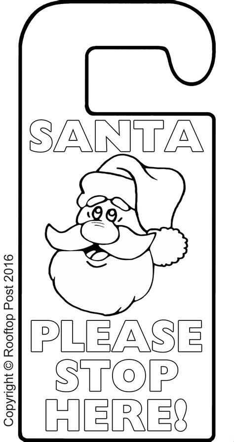 Christmas Coloring Page Door Hanger Printables The 36th Printable Christmas Door Hanger - Printable Christmas Door Hanger