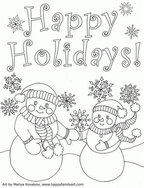 Christmas Coloring Pages For Students And Children Kids Christmas Coloring Pages For Kindergarten - Christmas Coloring Pages For Kindergarten