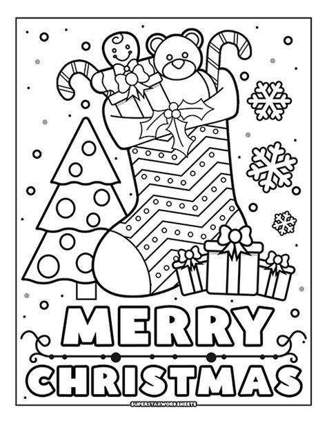 Christmas Coloring Pages Superstar Worksheets Christmas Coloring Sheets For Kindergarten - Christmas Coloring Sheets For Kindergarten
