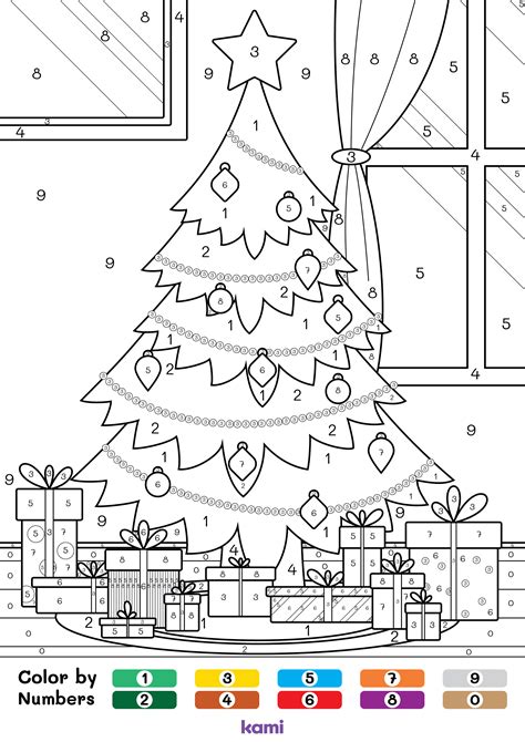 Christmas Colour By Number Teacher Made Twinkl Christmas Colouring By Numbers - Christmas Colouring By Numbers
