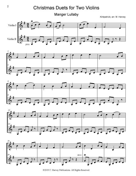 christmas duets for two violins 21 traditional ch