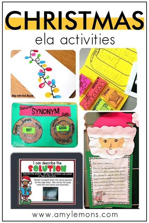 Christmas Ela Activities With Freebies Amy Lemons Christmas Activities For Second Grade - Christmas Activities For Second Grade