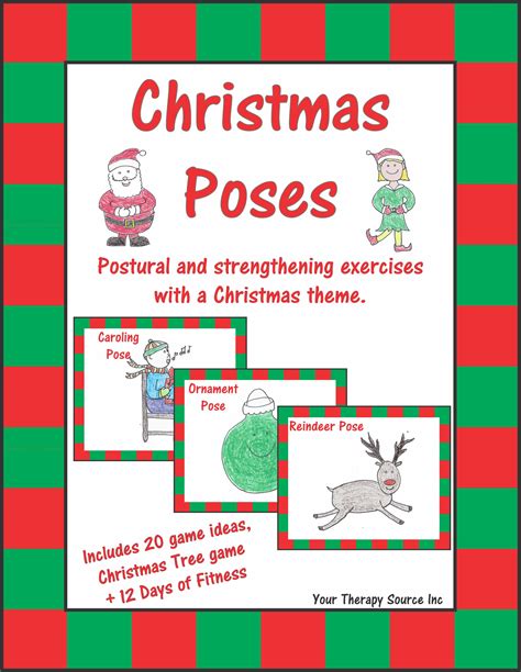 Christmas Exercise Cards Homeschool Share Christmas Exercises For Kids - Christmas Exercises For Kids