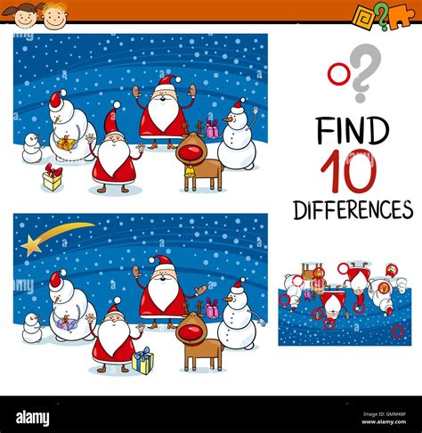 Christmas Find The Differences Math Playground Christmas Spot The Difference - Christmas Spot The Difference