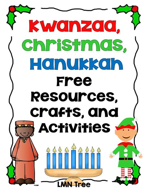 Christmas Hanukkah Kwanzaa Preschool And Kindergarten Kids Kwanzaa Kindergarten - Kwanzaa Kindergarten