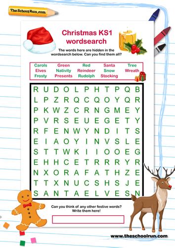 Christmas Ks1 Wordsearch Teaching Resources Christmas Word Search Ks1 - Christmas Word Search Ks1