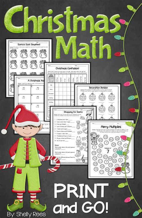 Christmas Math Activities For Upper Elementary Grades Christmas Math 5th Grade - Christmas Math 5th Grade