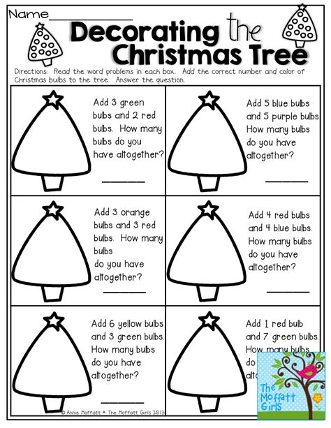 Christmas Math For 1st Grade Teaching Resources Tpt Christmas Math 1st Grade - Christmas Math 1st Grade