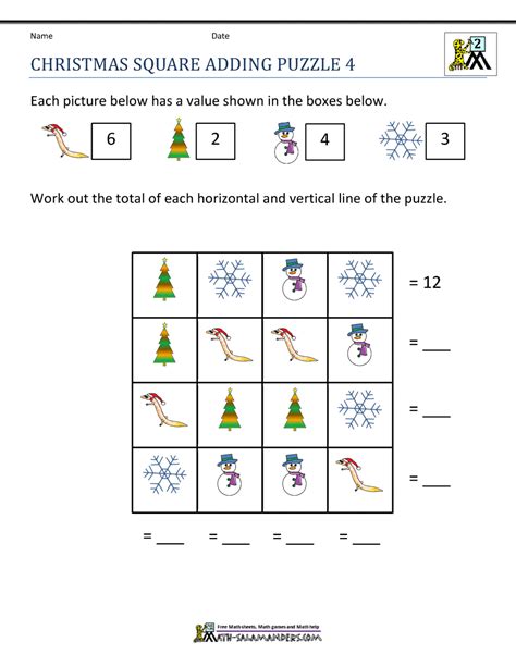 Christmas Math Worksheets Math Salamanders Printable Christmas Math Worksheets - Printable Christmas Math Worksheets