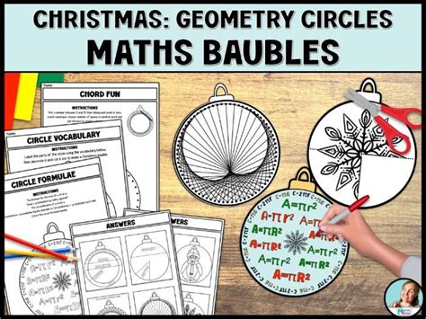 Christmas Maths Circles Activities Ks3 Geometry Christmas Tree Geometry Answer Key - Christmas Tree Geometry Answer Key