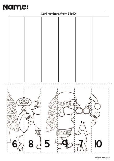 Christmas Number Worksheet Cut And Paste About Preschool Worksheet  9 Preschool Christmas - Worksheet #9 Preschool Christmas