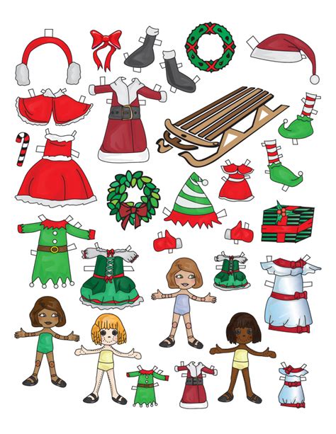 Christmas Paper Dolls Adventure In A Box Paper Dolls From Around The World - Paper Dolls From Around The World