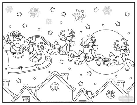 Christmas Sleigh Coloring Pages Christmas 2023 Coloring Pages Christmas Sleigh Coloring Page - Christmas Sleigh Coloring Page