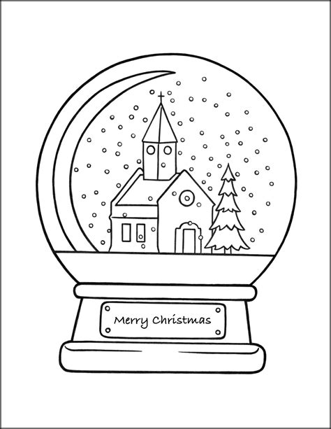 Christmas Snow Globe Coloring Page Print It Free Christmas Snow Globe Coloring Pages - Christmas Snow Globe Coloring Pages