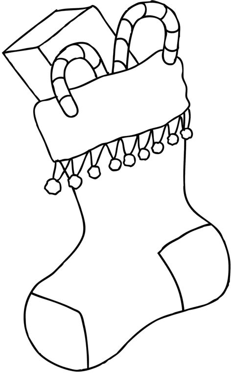 Christmas Stocking Coloring Page   Coloring Page Christmas Stocking 8211 Coloring Books 8211 - Christmas Stocking Coloring Page
