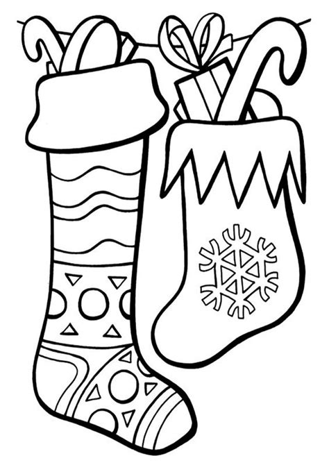Christmas Stockings Coloring Pages Christmas Coloring Pages Stocking - Christmas Coloring Pages Stocking