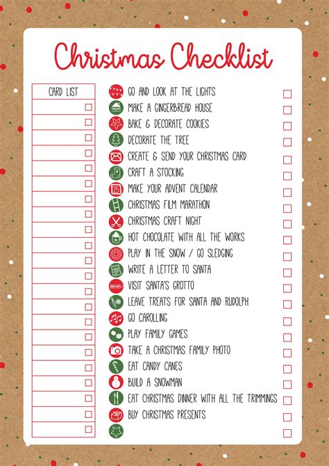 Christmas To Do Lists The Red Wren Christmas To Do List - Christmas To Do List